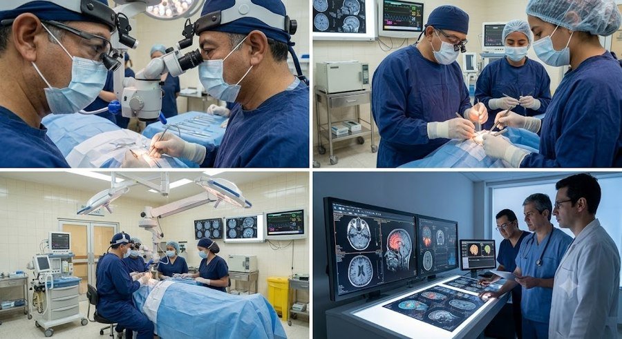 Sala de planeación con neuronavegación e imagenología